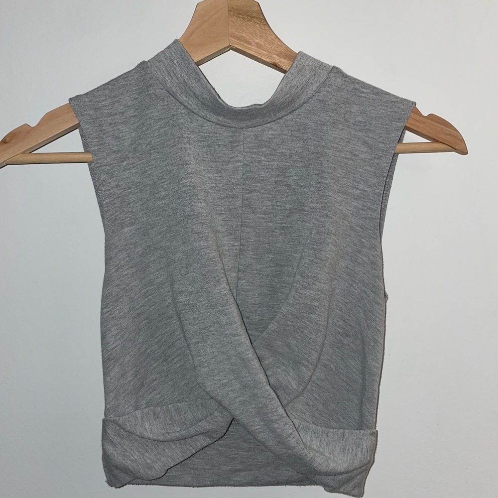 Gray Sleeveless Women's Top